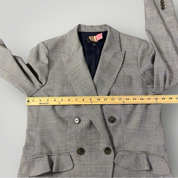 J.Crew Glen Plaid Ruffle Pocket Blazer Sz 10‎ - Picture 10 of 15